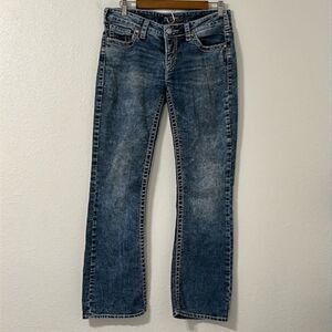Silver Jeans Aiko Bootcut Denim Womens 30/31 Western Cowgirl Country Rodeo Low